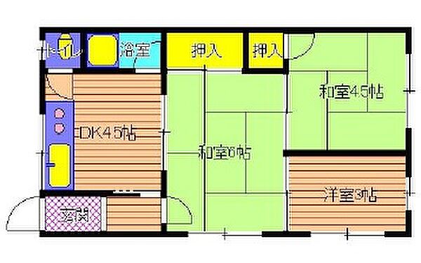 兵庫県明石市野々上2丁目(賃貸アパート3DK・2階・37.26㎡)の写真 その2