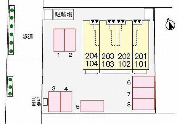 兵庫県姫路市飾磨区上野田5丁目(賃貸アパート1LDK・2階・39.59㎡)の写真 その16