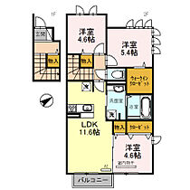 兵庫県高砂市神爪4丁目（賃貸アパート3LDK・2階・68.61㎡） その2