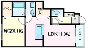 兵庫県明石市大久保町西島（賃貸アパート1LDK・1階・44.10㎡） その2