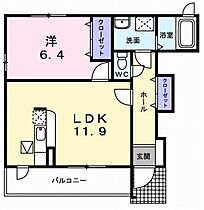 兵庫県三木市自由が丘本町3丁目（賃貸アパート1LDK・1階・45.12㎡） その2