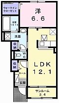 兵庫県姫路市御立東6丁目（賃貸アパート1LDK・1階・52.38㎡） その2