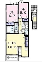 兵庫県神戸市垂水区名谷町（賃貸アパート2LDK・2階・62.50㎡） その2