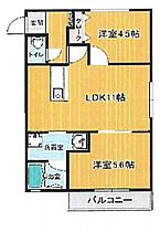 兵庫県三木市本町1丁目（賃貸アパート2LDK・3階・46.58㎡） その2