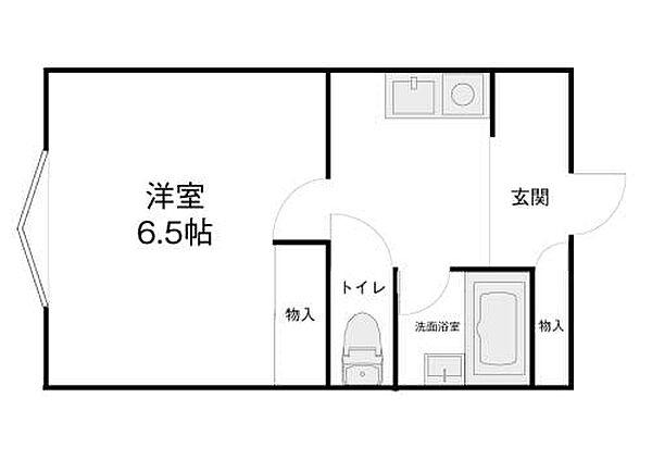 アップルコート泉ヶ丘 202号室｜石川県金沢市富樫2丁目(賃貸マンション1K・2階・20.00㎡)の写真 その2