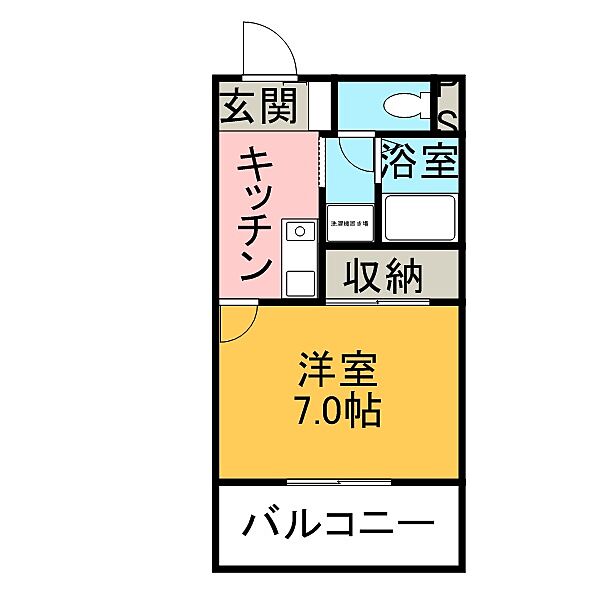 ウイングカナザワ1 303号室｜石川県金沢市西泉6丁目(賃貸マンション1K・3階・23.63㎡)の写真 その2