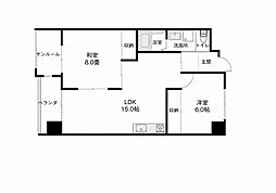 間取図画像 2LDK