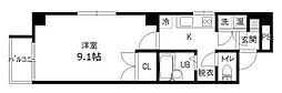 白菊町センタービル 1Kの間取図画像