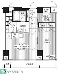モン・ヴィラージュ仙川 1SLDKの間取図画像