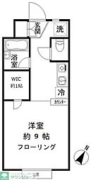 ソレアード ワンルームの間取図画像