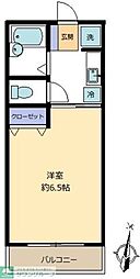スワローパレス2 1Kの間取図画像