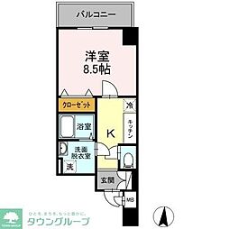 Glanpia 1Kの間取図画像