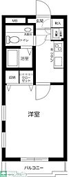 ガーデンクレスト1714 1Kの間取図画像