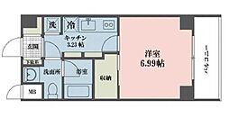 ドゥーエ武蔵小金井 1Kの間取図画像