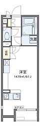 京急本線 屏風浦駅 徒歩19分の賃貸アパート 1階ワンルームの間取り