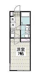 JR京浜東北・根岸線 磯子駅 徒歩15分の賃貸アパート 2階1Kの間取り