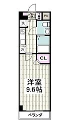 アルカサーノ新杉田 1Kの間取図画像