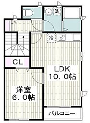 KOMACHISUITES 1LDKの間取図画像