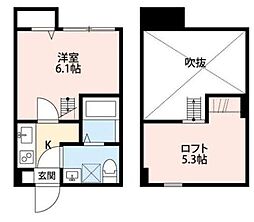 フェリーチェ戸塚 1Kの間取図画像