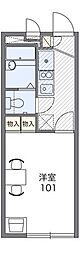 レオパレス舞58 1Kの間取図画像