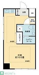 ライオンズマンション鎌倉由比ガ浜 ワンルームの間取図画像