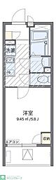 ラプラクミーヌ2 1Kの間取図画像
