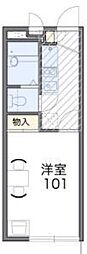 レオパレスレジーナ2 1Kの間取図画像