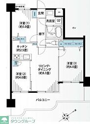 ナイスアーバン藤沢 3LDKの間取図画像