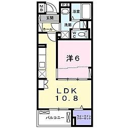 ブリッサ港南 1LDKの間取図画像