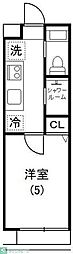 アイビー5 1Kの間取図画像