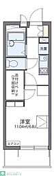 レオパレスbloom5 1Kの間取図画像