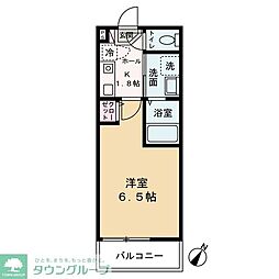 グランステージ横濱杉田 1Kの間取図画像
