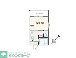MELLAS黄金町 1Kの間取図画像