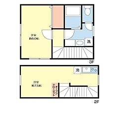 パルデンス三軒茶屋 1LDKの間取図画像