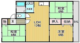 滋賀県栗東市坊袋（賃貸アパート3LDK・2階・64.32㎡） その2