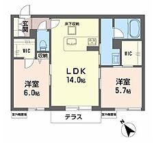 シャーメゾン　A Katube  ｜ 滋賀県守山市勝部２丁目（賃貸マンション2LDK・1階・60.91㎡） その2