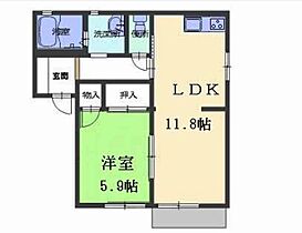 ラフォーレ・リッセ  ｜ 滋賀県栗東市大橋５丁目（賃貸アパート1LDK・1階・43.70㎡） その2