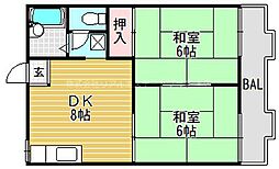 間取図画像 2DK