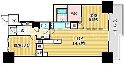 セルバ守山 2LDKの間取図画像