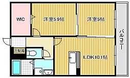 heartfulmizuho 2LDKの間取図画像