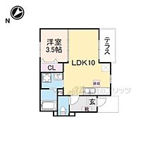 滋賀県彦根市後三条町（賃貸アパート1LDK・1階・34.05㎡） その2