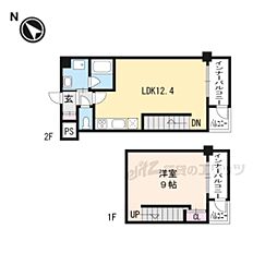 CROSSMAISON 1LDKの間取図画像