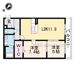 GREENAWAY 2LDKの間取図画像