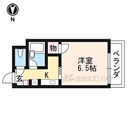 サープラス彦 1Kの間取図画像