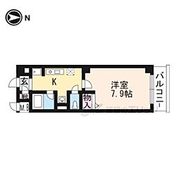 シャトーラフィネ 1Kの間取図画像