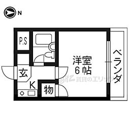 アネックスK 1Kの間取図画像