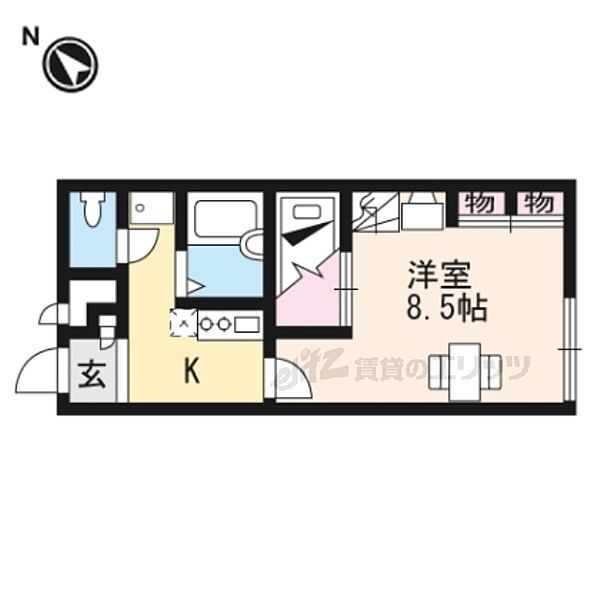 レオパレス比叡 204｜滋賀県大津市下阪本１丁目(賃貸アパート1K・2階・23.18㎡)の写真 その2