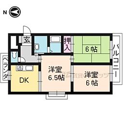 エクシード西大津 3DKの間取図画像