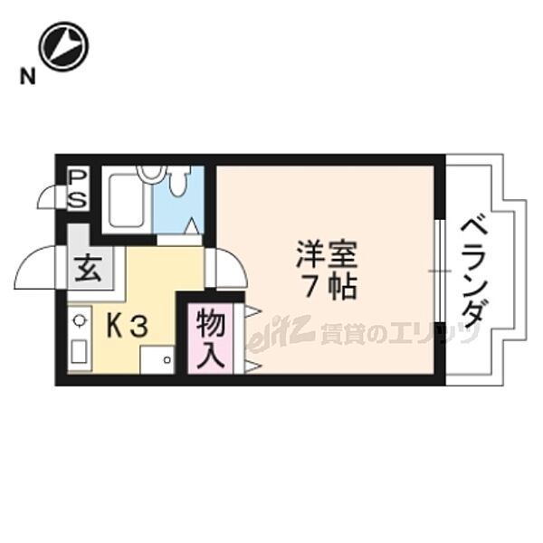 滋賀県草津市野路東５丁目(賃貸マンション1K・3階・19.00㎡)の写真 その2