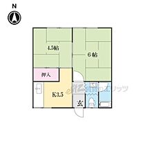 山ノ下ハイツ 102 ｜ 滋賀県野洲市小篠原（賃貸アパート2K・1階・29.81㎡） その2